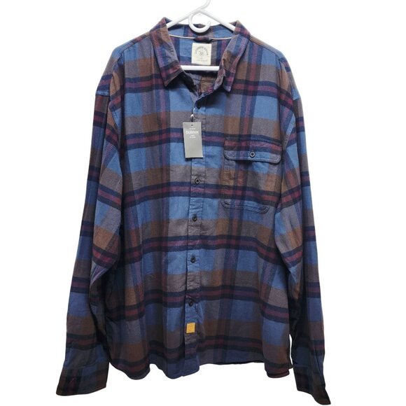 Mens Dubinik Customized Version Plaid Flannel Shirt Size 4XL - Picture 1 of 9